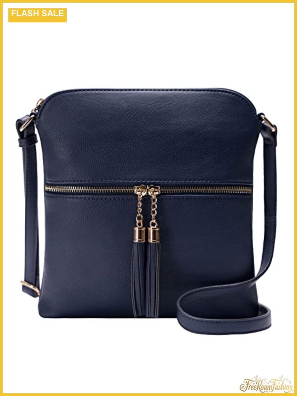 Womens Lightweight Medium Crossbody Purse Tassel Adjustable Strap Travel Bag